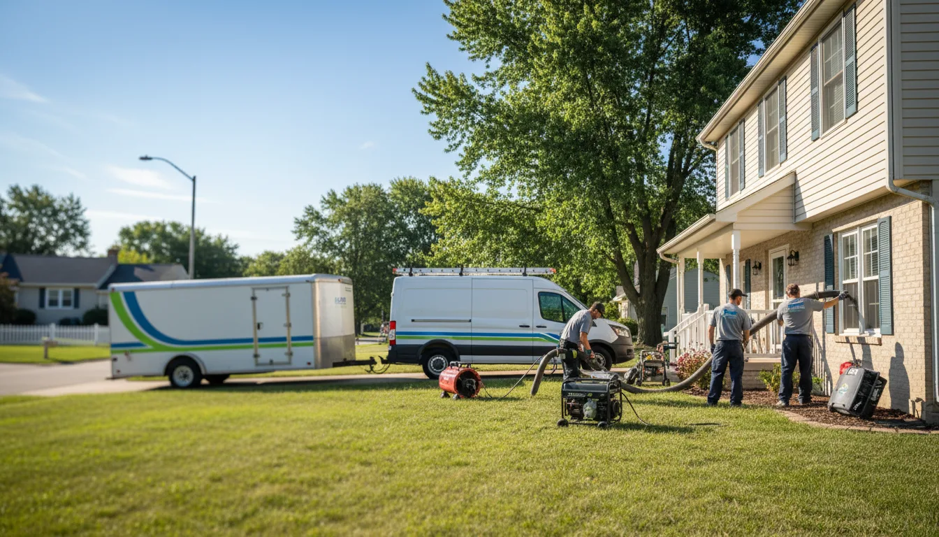 Flooded Basement Restoration And Cleanup With Repair in Boonville, IN near me